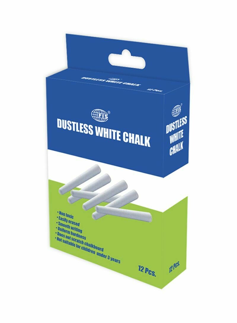 FIS DUSTLESS WHITE CHALK (1X12) FSCT12WH