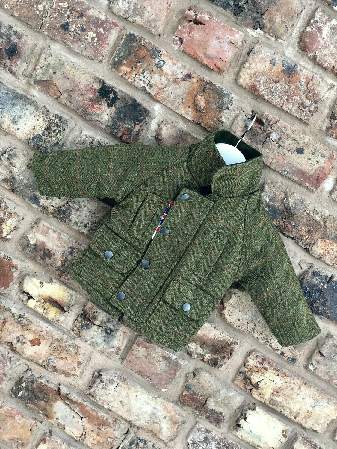 Baby Tweed Jacket Dark Sage