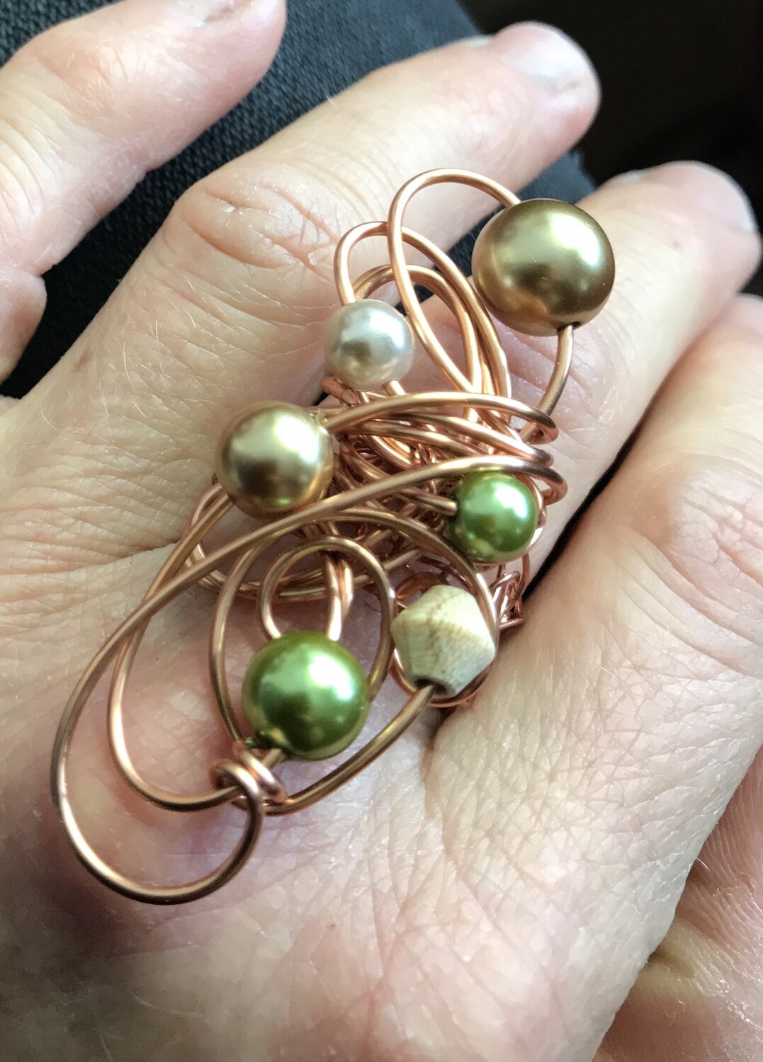 Bague Fantaisie Vintage Taille 51 - Bijou Rétro élégant - Occasion