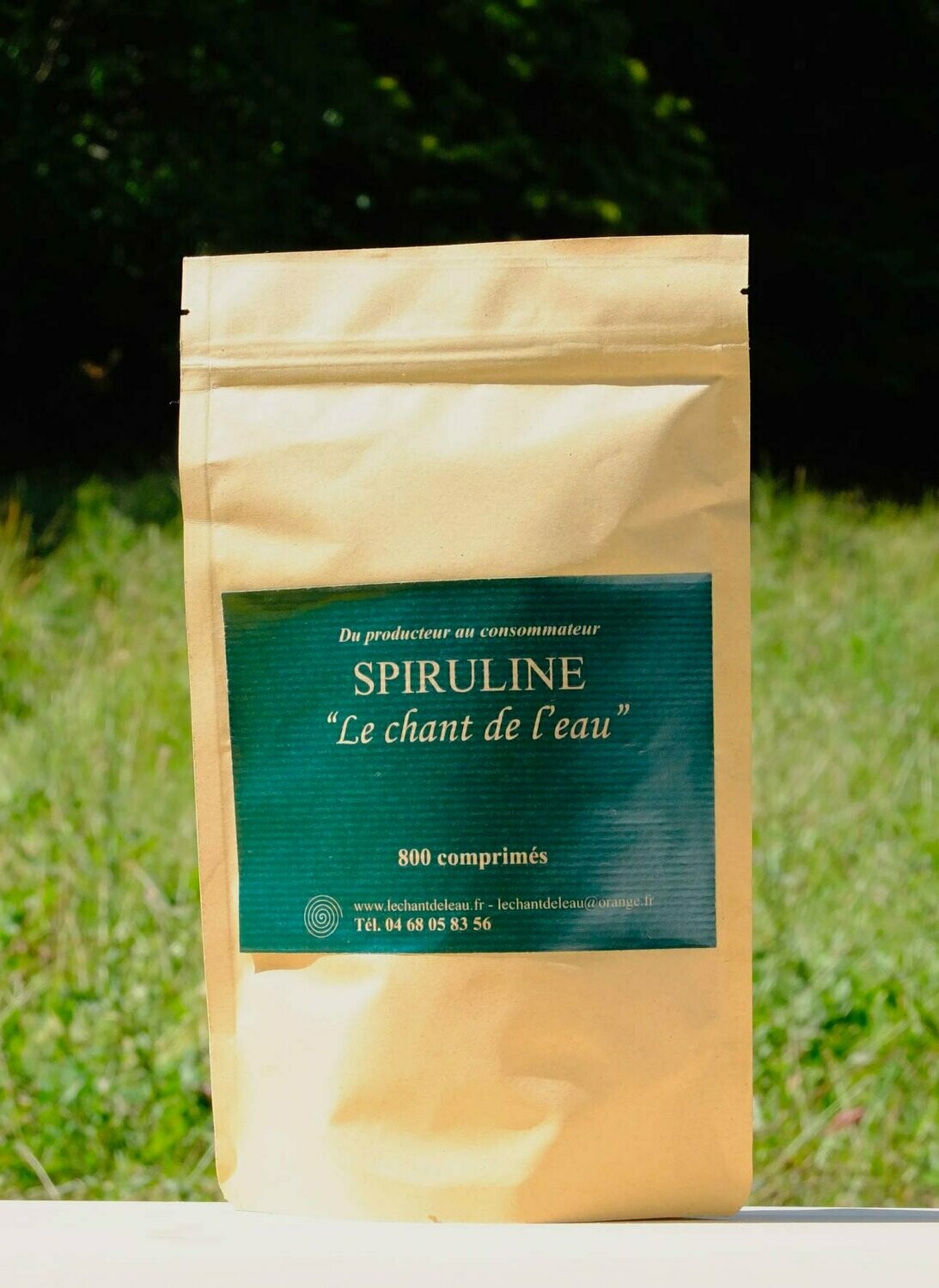Spiruline AMOSEEDS - Lot De 3x400 Comprimés (1200) - Énergie Et Performance Sportive - Péremption 06/2026