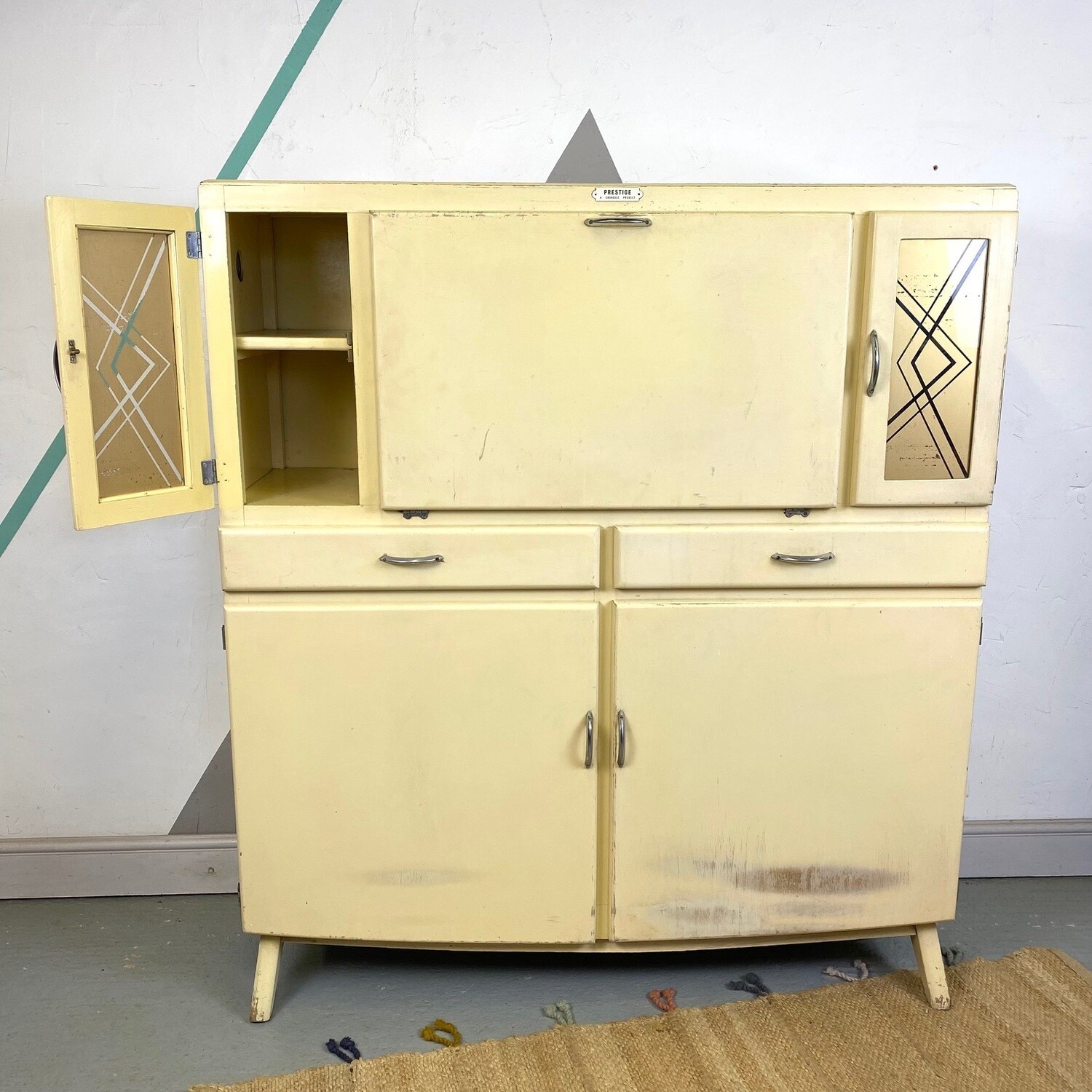 Mid Century Vintage Kitchen Larder Cupboard Storage