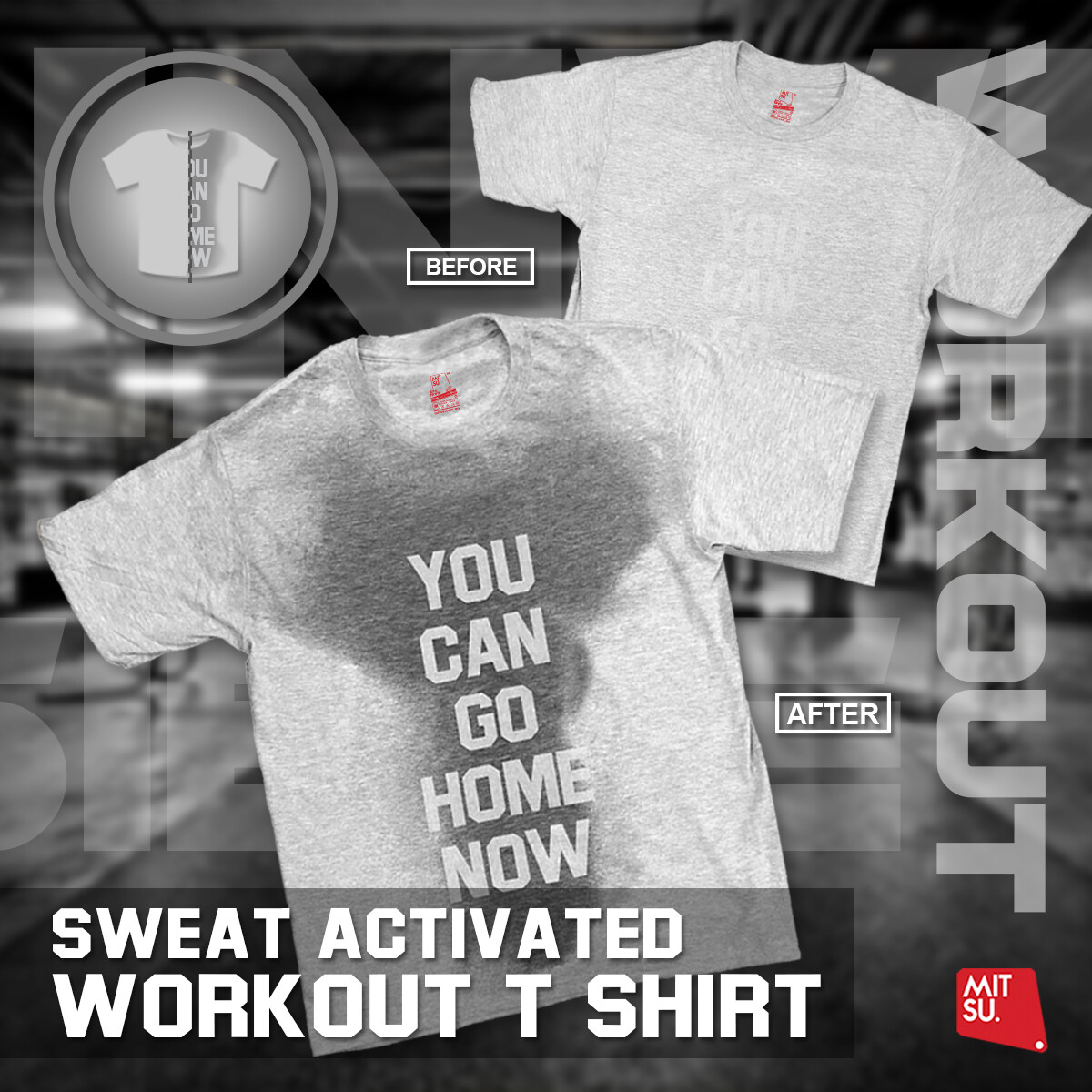 activated sweat shirts workout technology
