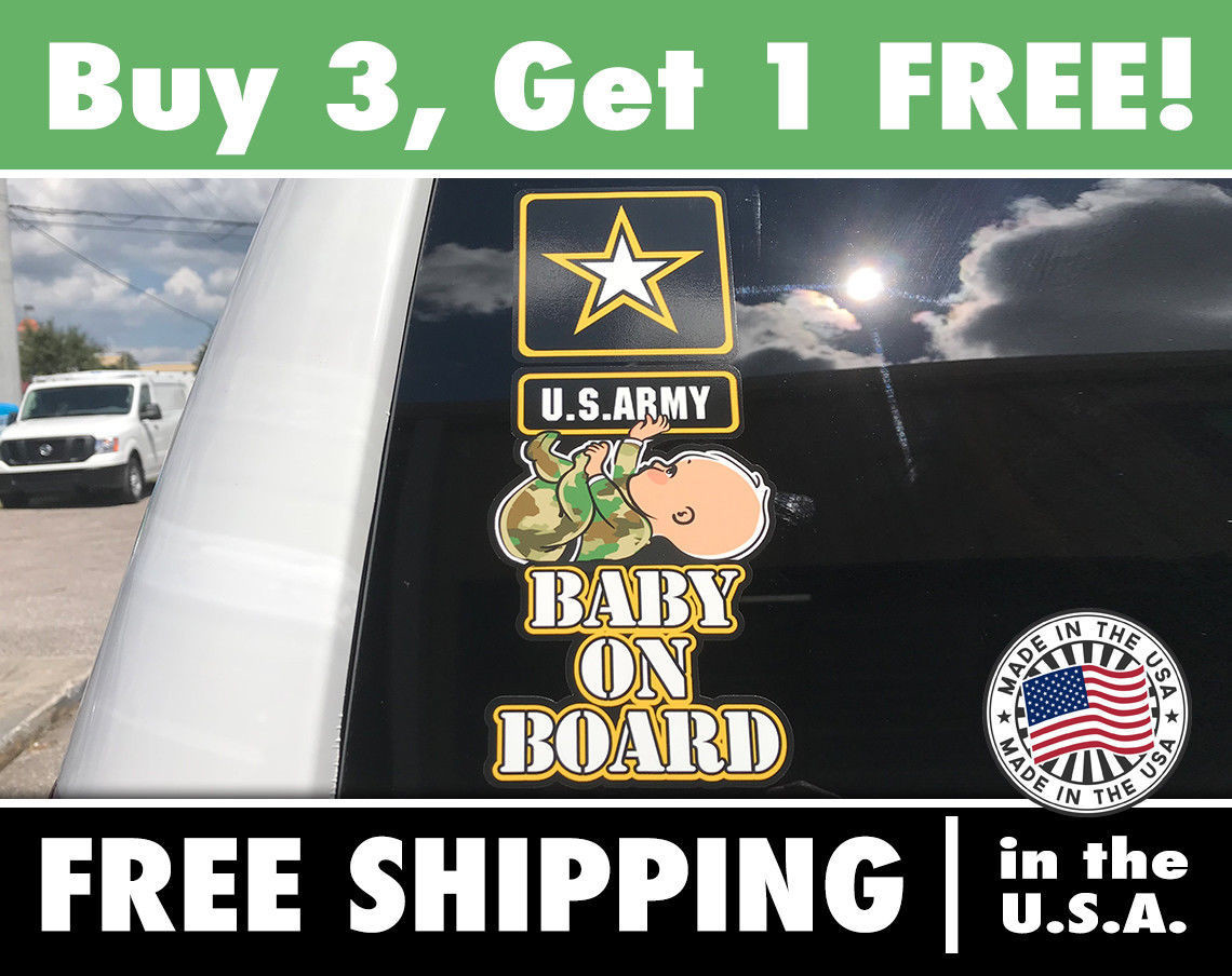 Army Baby On Board Bumper Sticker