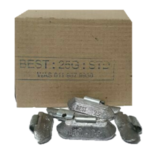 BEST STD 25G LEAD WHEEL WEIGHT/50 PER BOX