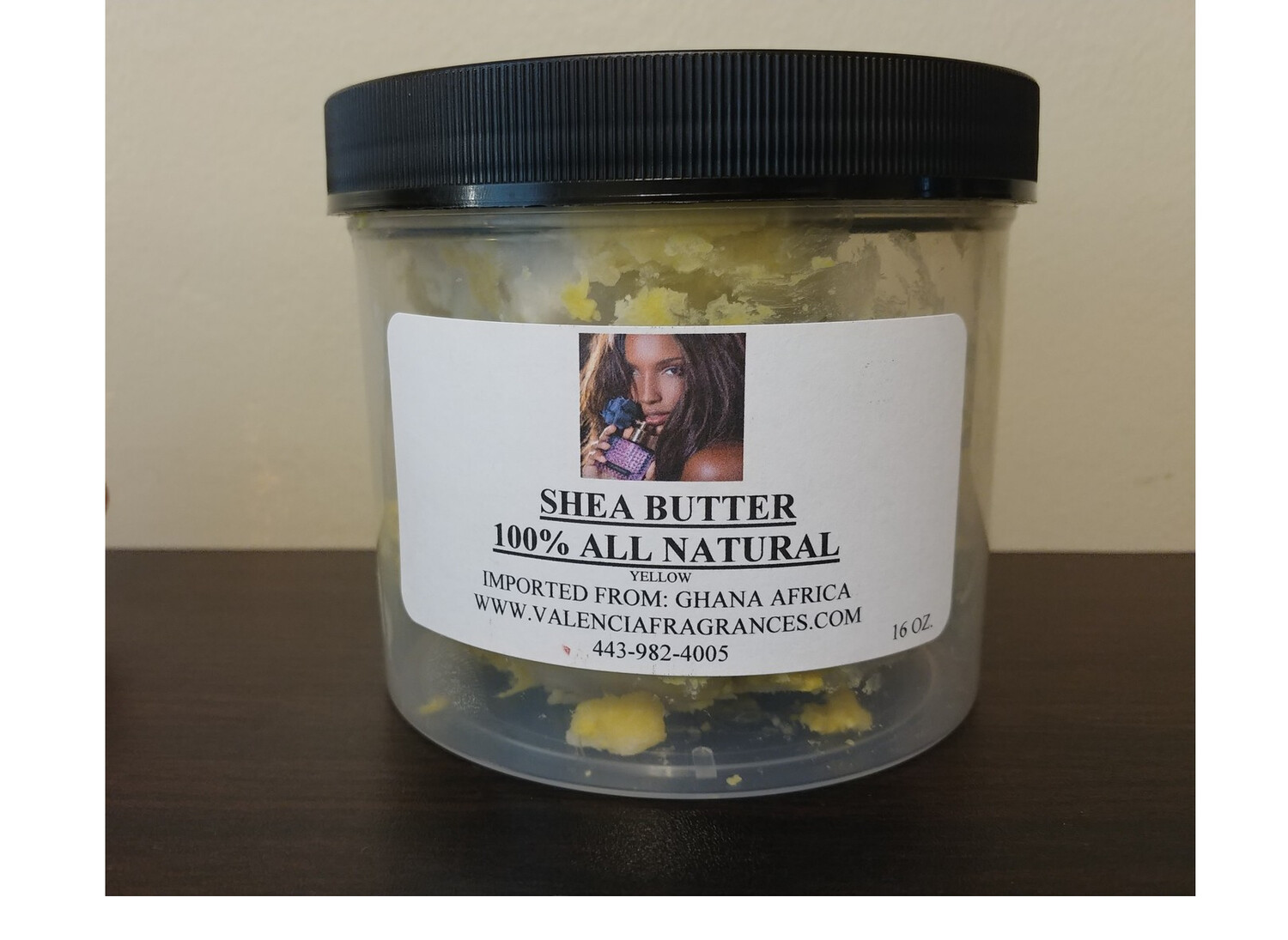 100 Raw Shea Butter (Yellow) 1 lb. Container