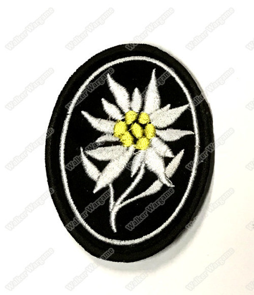 WG036 Edelweiss German 1st Gebirgs Division Patch With Velcro Full