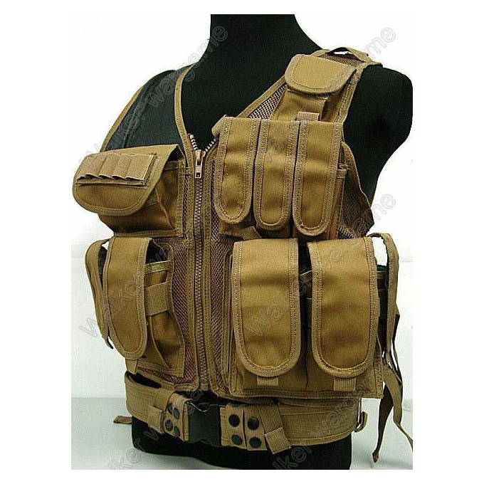 TAC Tactical vest With Belt Coyote Tan