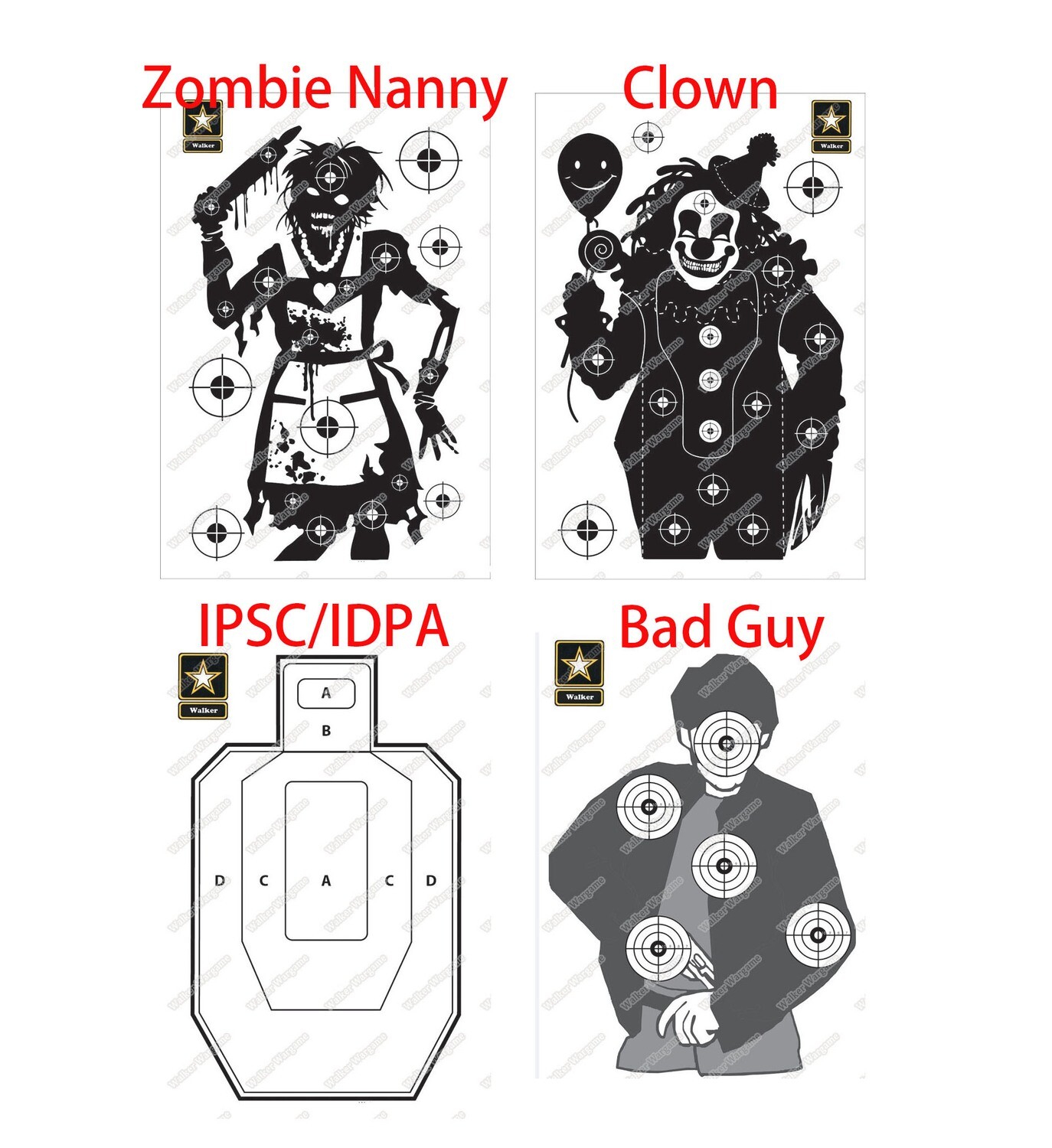 A3 A2 Size Paper Shooting Target Pistol，Rifle，Airsoft Target IPSC IDPA