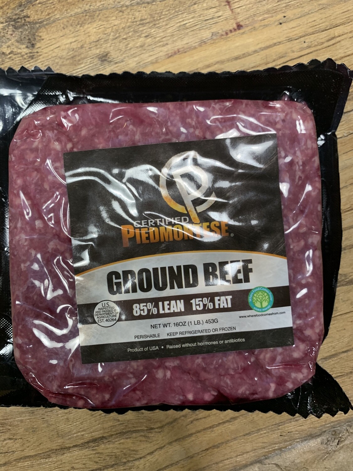 85/15 Piedmontese Ground Beef 1lb
