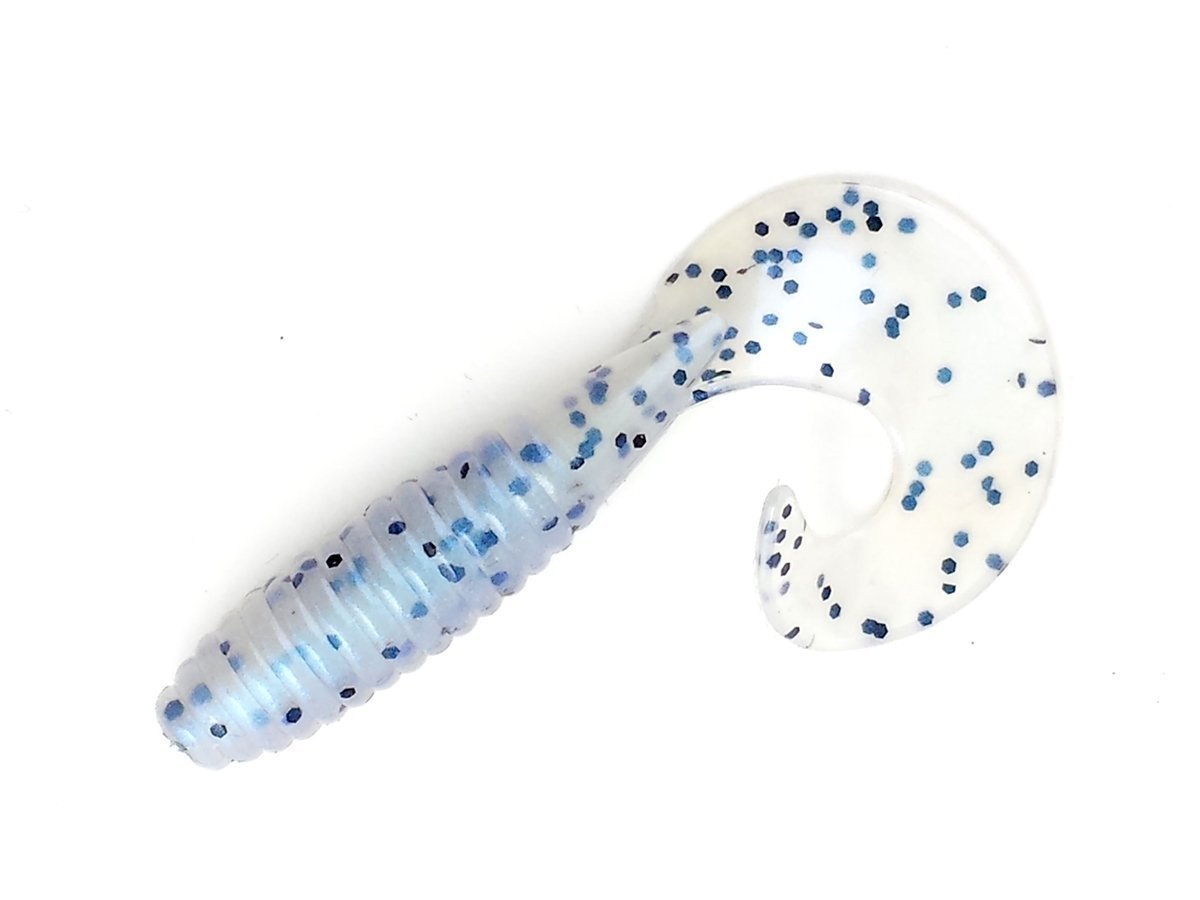 3" Chub Grub Blue Pearl Pepper Dolittle and Fishmore Fishing