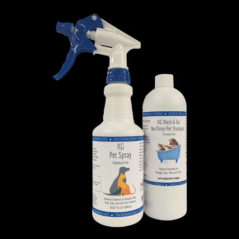 KG Wash and Go Pet Spray Combo 16oz Natural Pest Eliminator