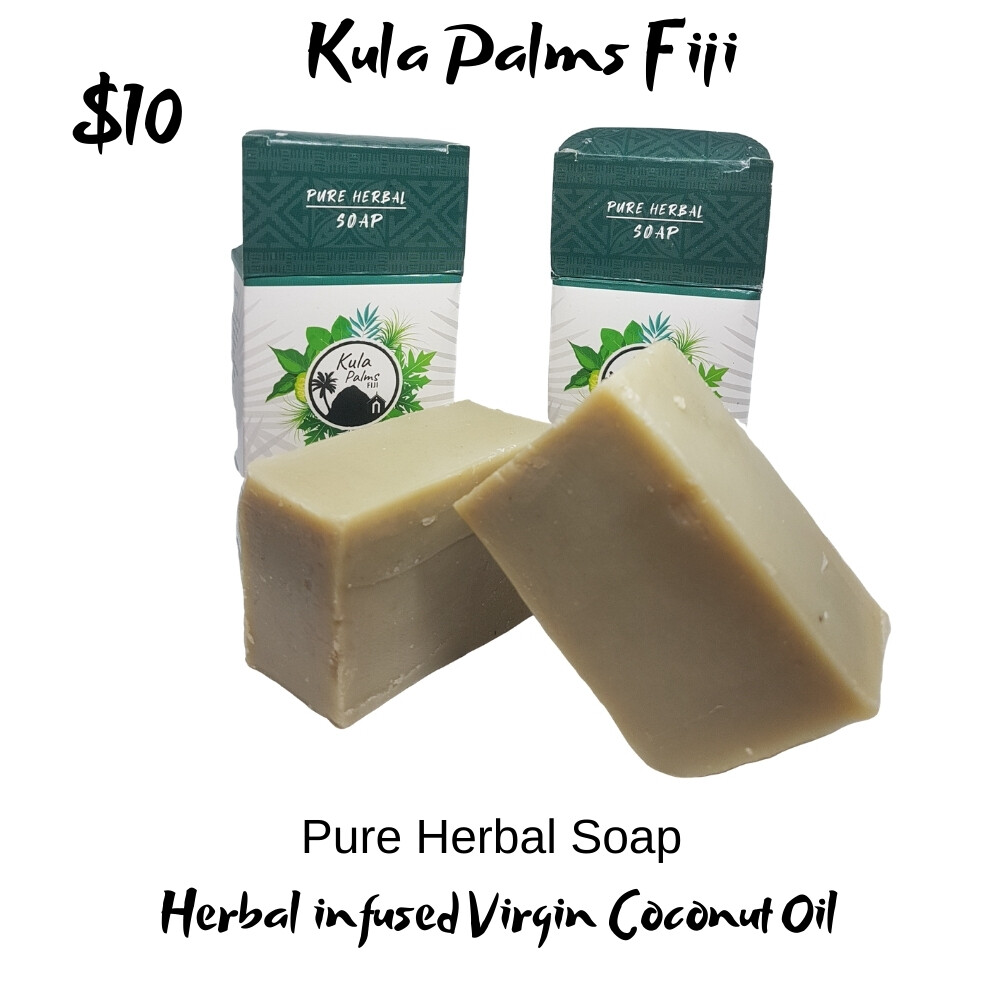 Pure Herbal Soap Infused with Coconut Oil Organic Skincare