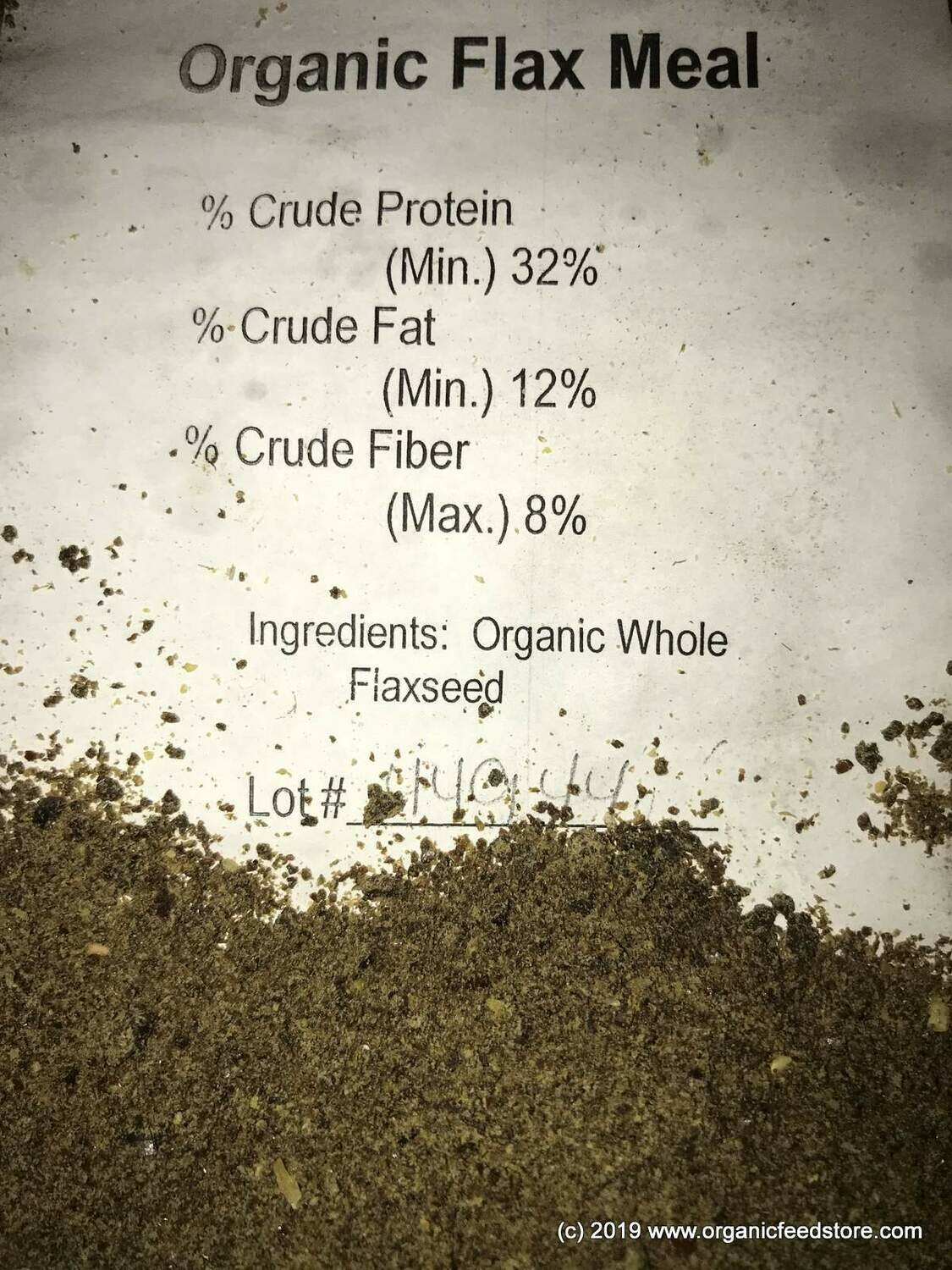 Flax Meal Organic Feed Grade Poultry livestock GMOfree