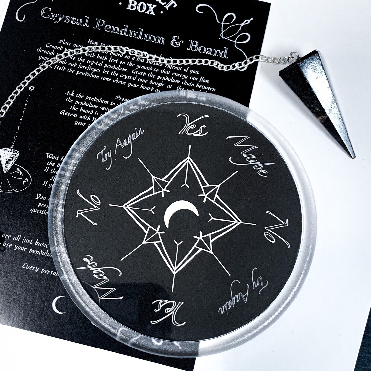 Pendulum kit  pendulum board crystal pendulum  guide plus free gift