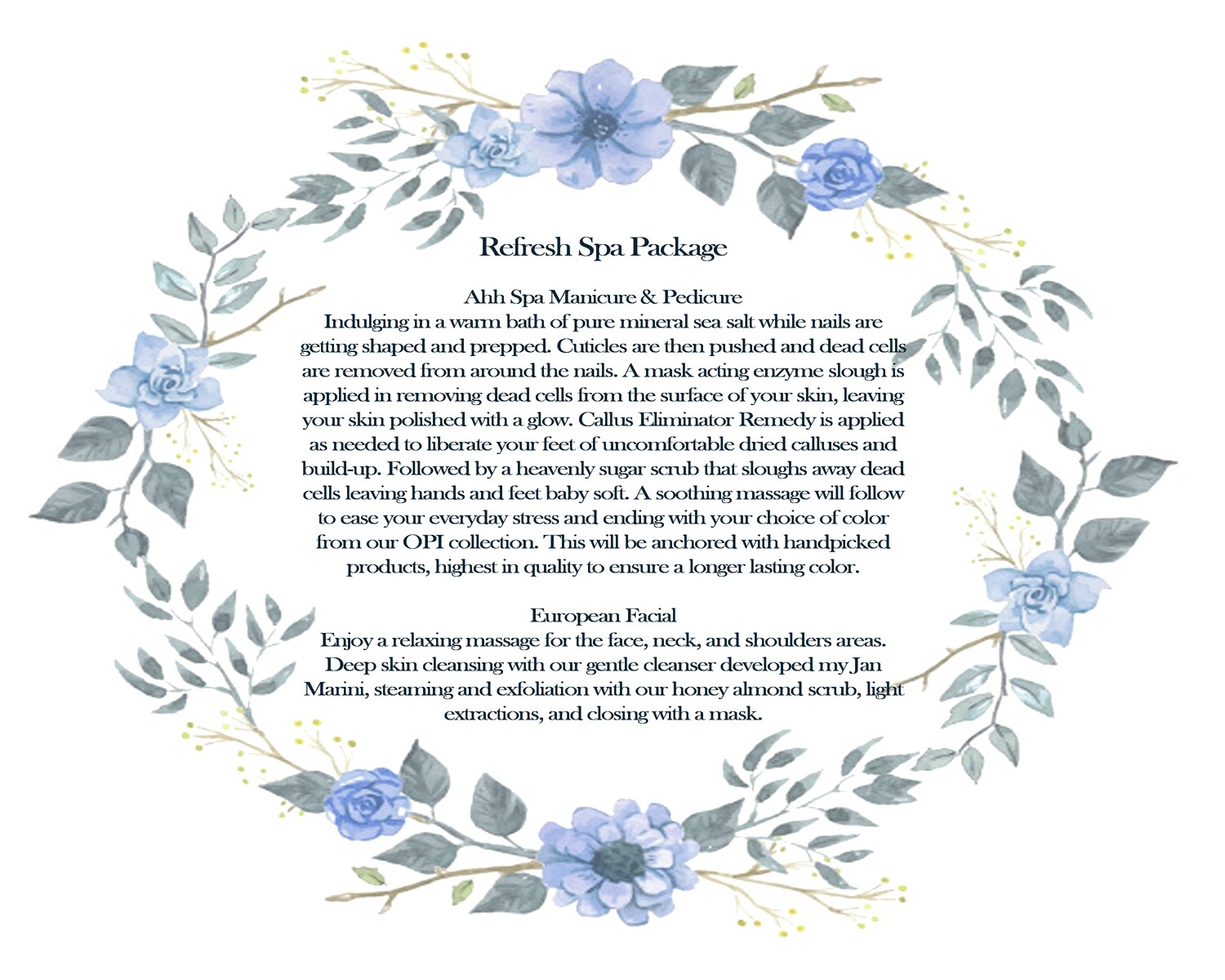 Spa packages package sunday friday Spa Packages