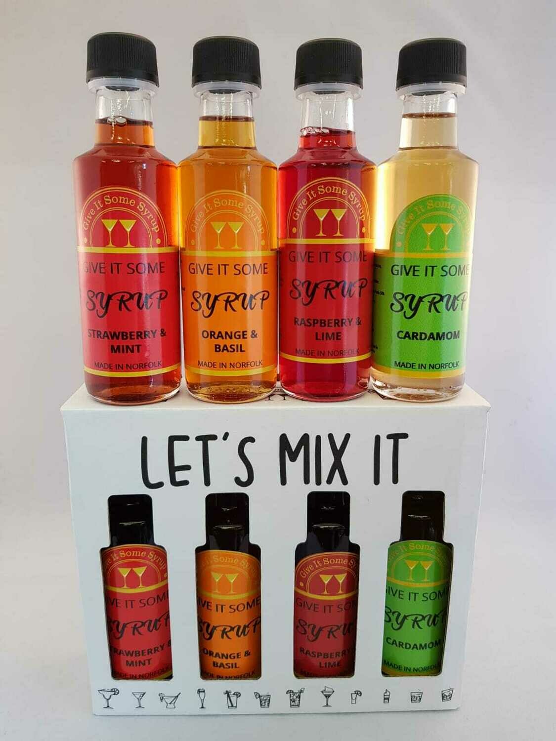 4x100ml Cocktail Syrups Give it Some Syrup