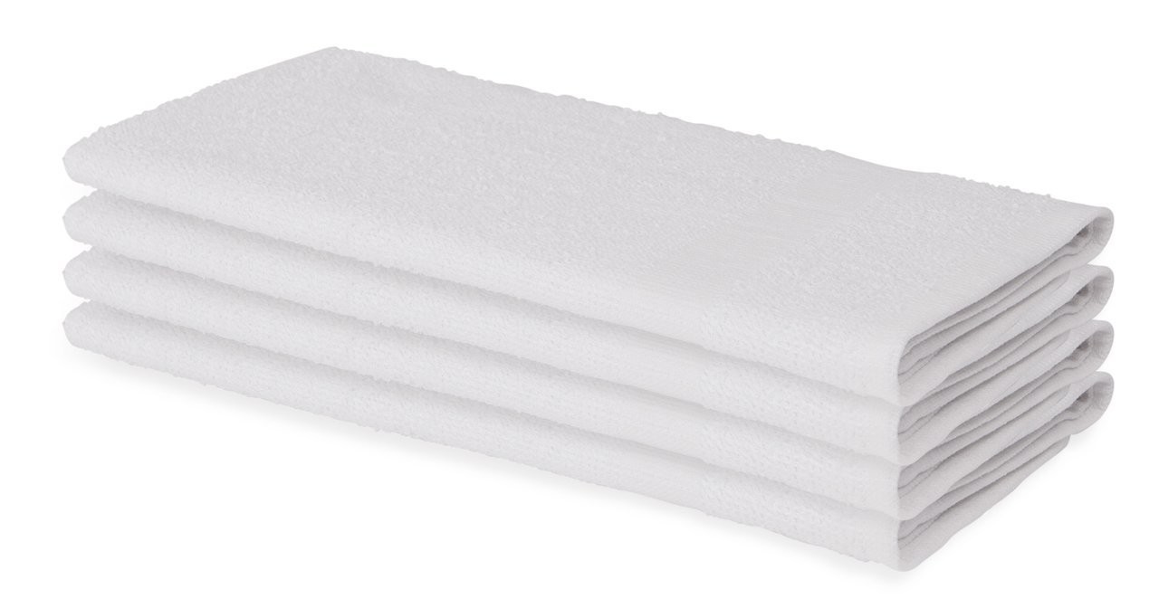 12" x 12" WHITE ECONOMY WASH CLOTH