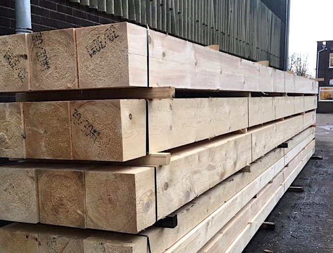 Buy (300mm x 300mm) Timber 9.0 metre Stoke on Trent