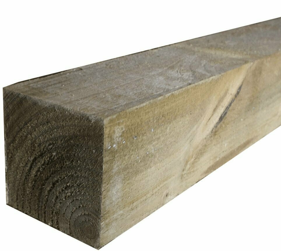 Green Treated Timber Post 75mm x 75mm 1.5 Metre