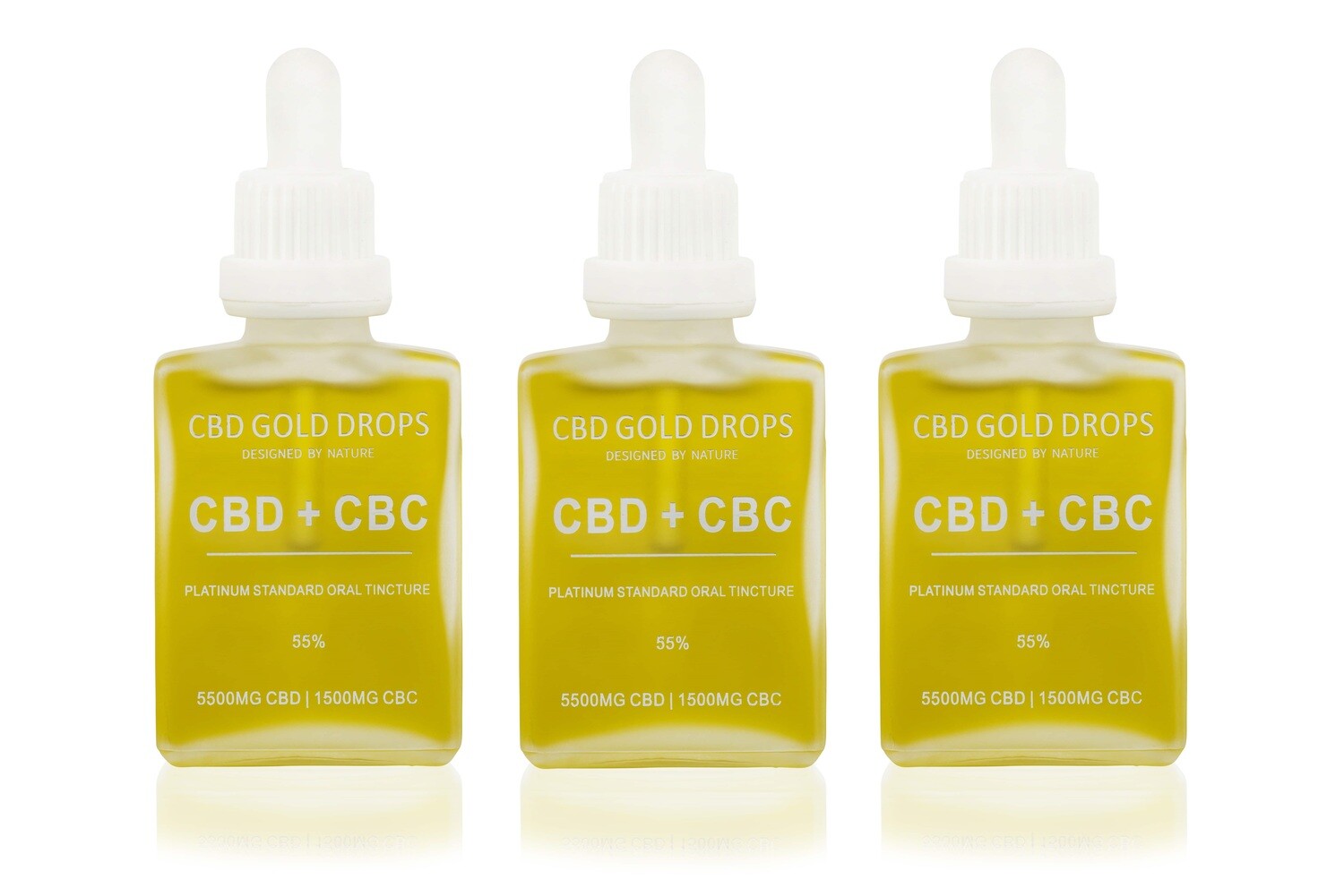CBD GOLD DROPS CBD OIL 5500mg 3 X 30ml 55 CBD+CBC