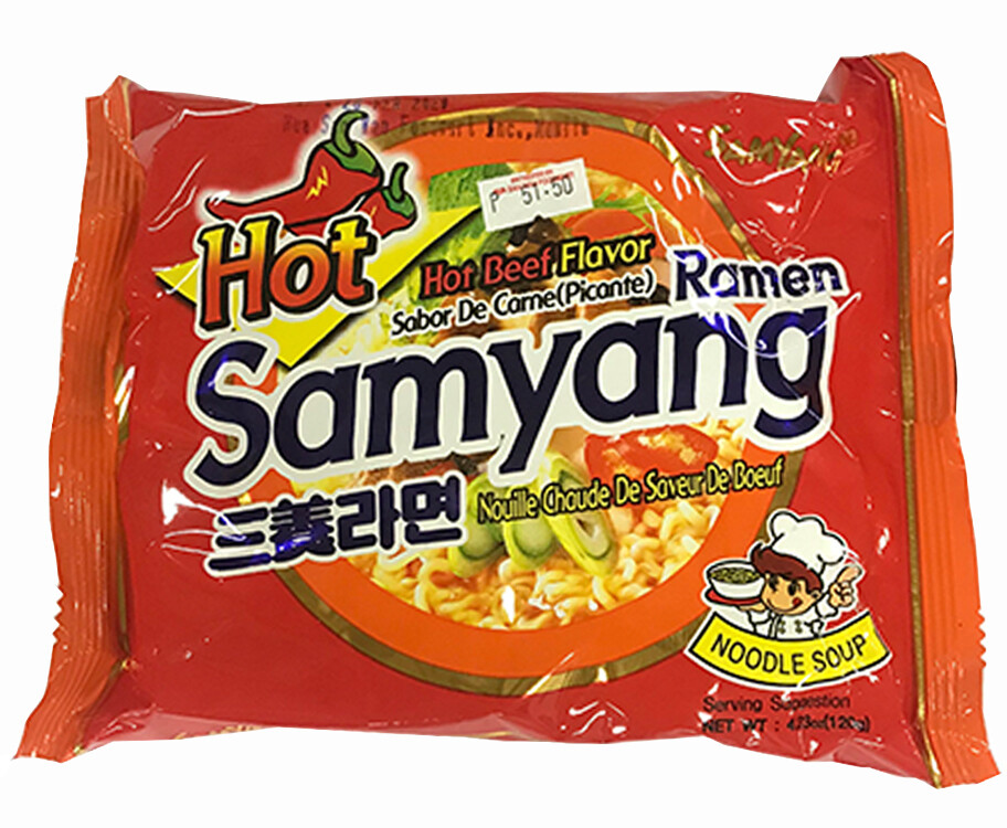 Samyang Hot Beef Flavor Ramen Noodle Soup 120g