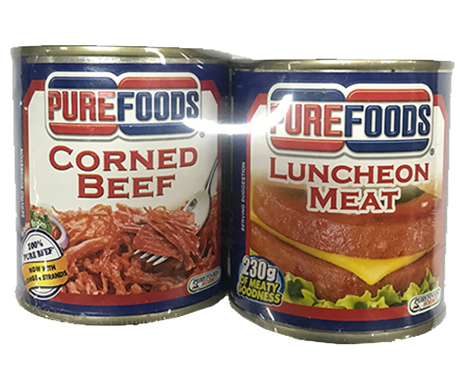 Pure Foods Meat Lovers (Pure Foods Corned Beef 210g + Luncheon Meat 230g)