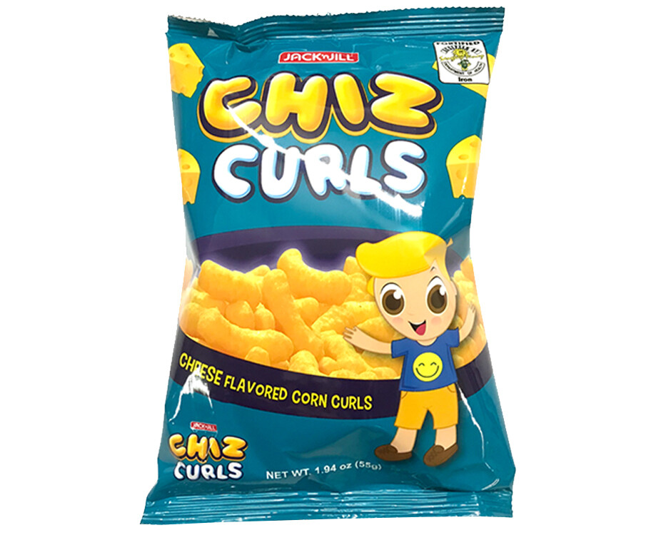 Jack 'n Jill Chiz Curls Cheese Flavored Corn Curls 55g