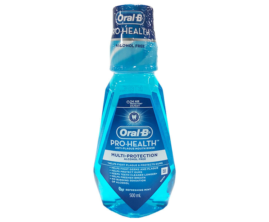 OralB ProHealth AntiPlaque Mouth Rinse Refreshing Mint 500mL