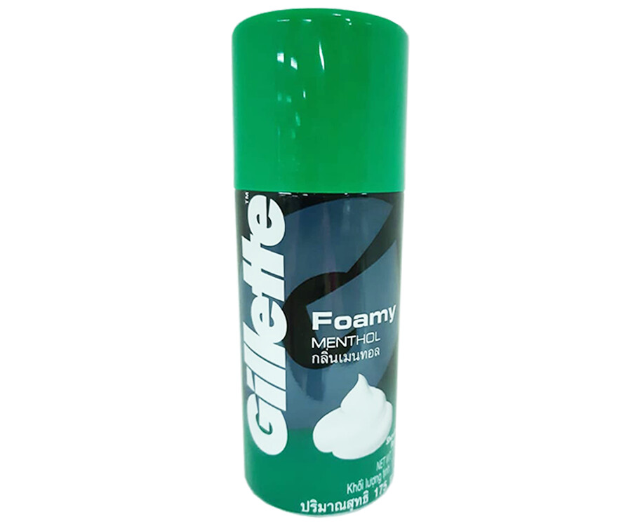 Gillette Foamy Menthol Shaving Foam 175g