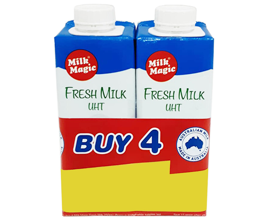 Milk Magic Fresh Milk (4 Packs x 250mL)