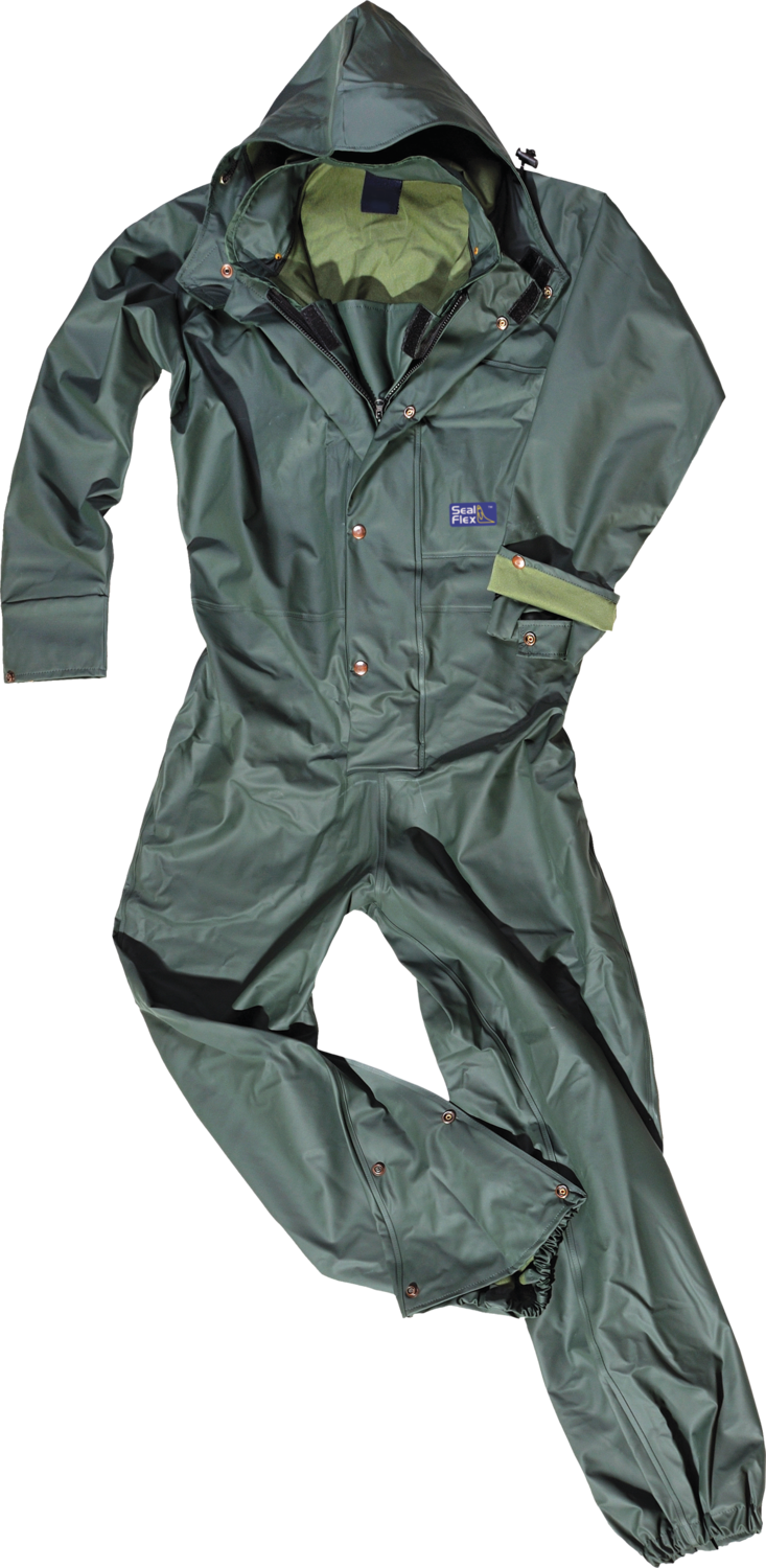 SEAL FLEX Green Coverall Spray Suit