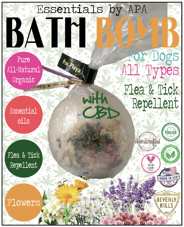 🐕 Organic Flea & Tick CBD Bath Bomb for Dogs Bath Fizzy