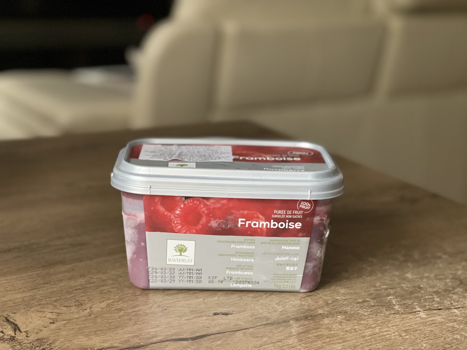 Пюре Ravifruit малина, 1 кг.