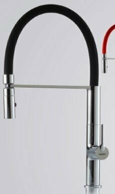 GRIFERÍA DE COCINA MEDUSA EXTRAÍBLE EN NEGRO/CROMO BRILLO DE BUADES.