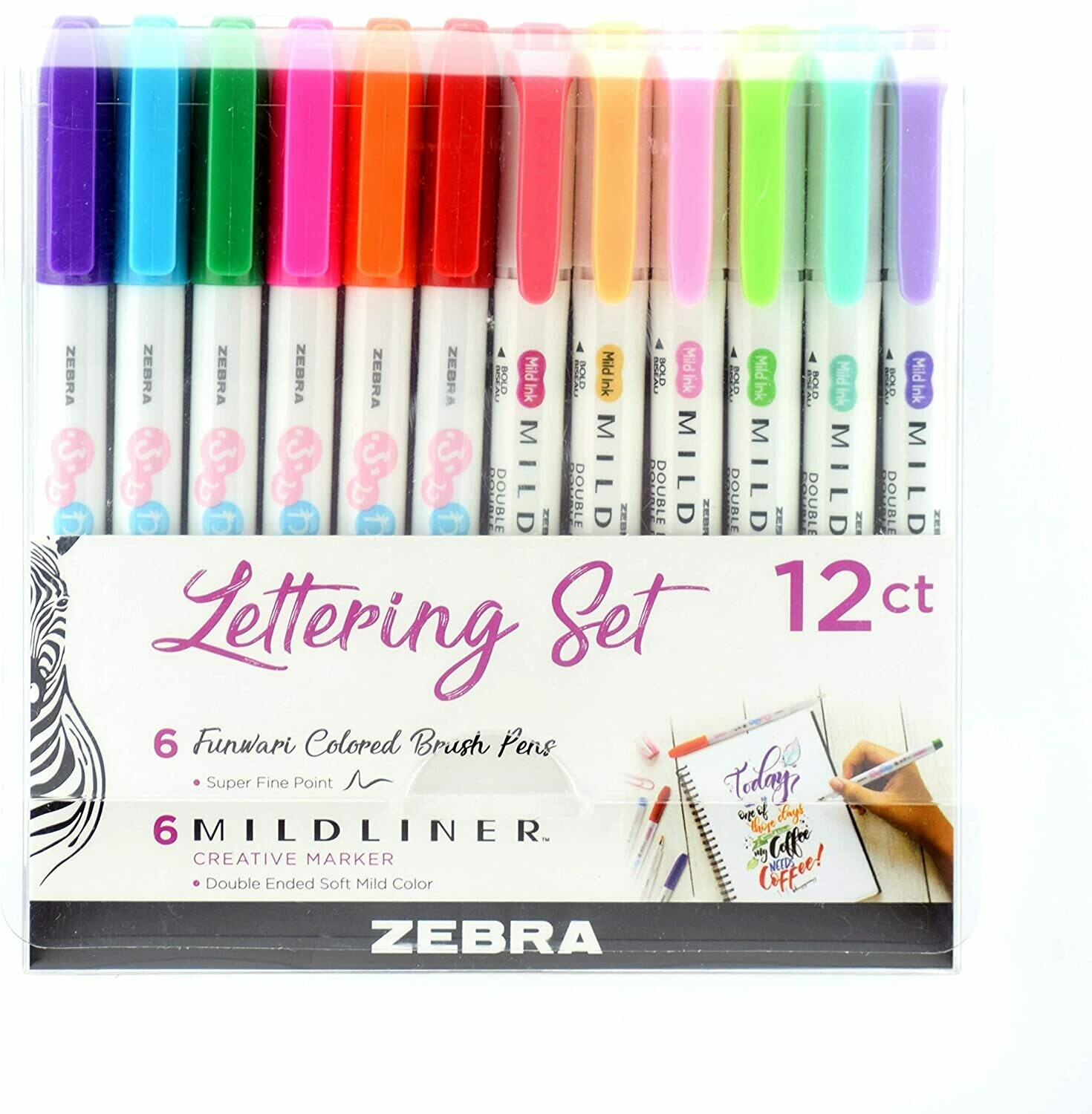 Zebra lettering Set