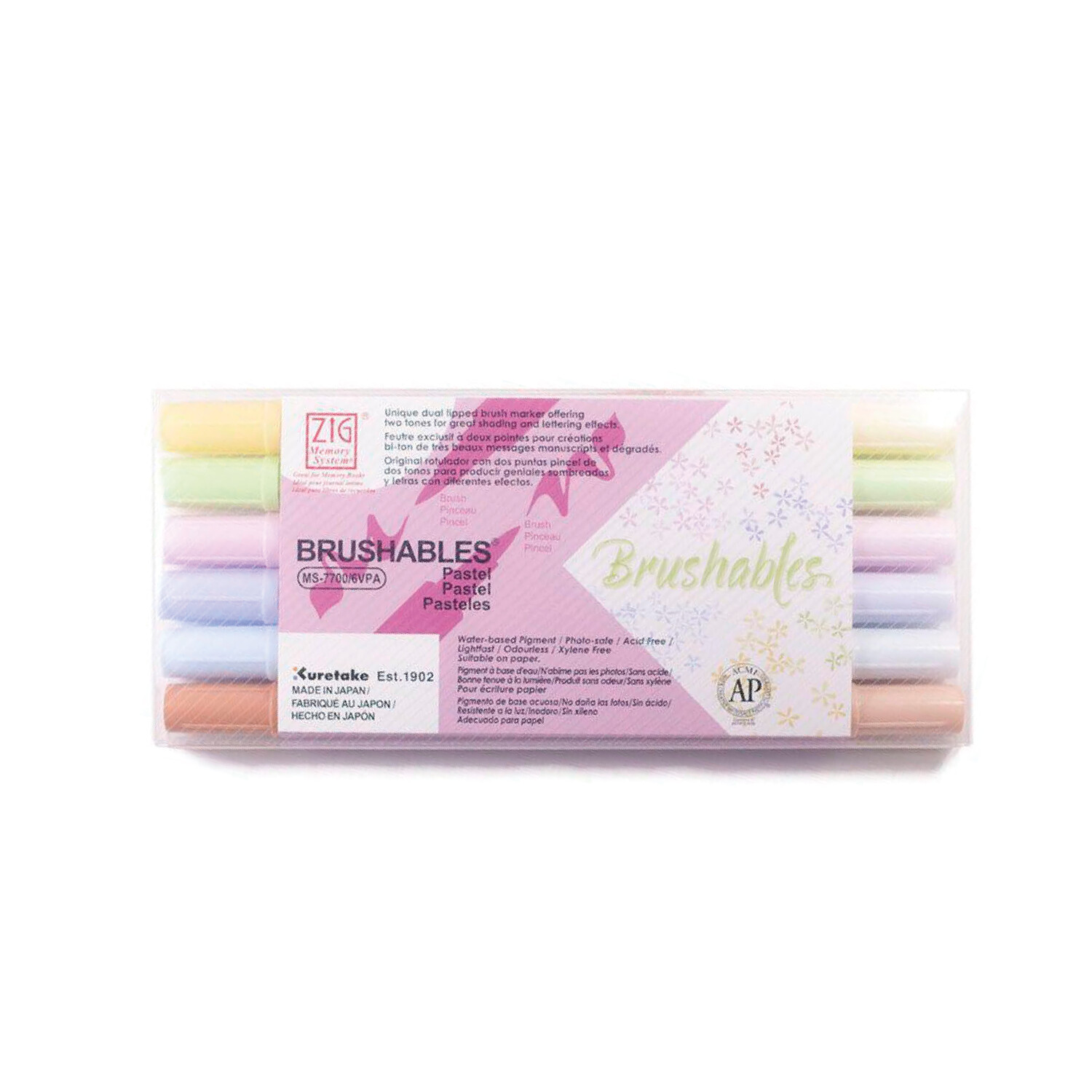 Zig Brushables Pure Set 6