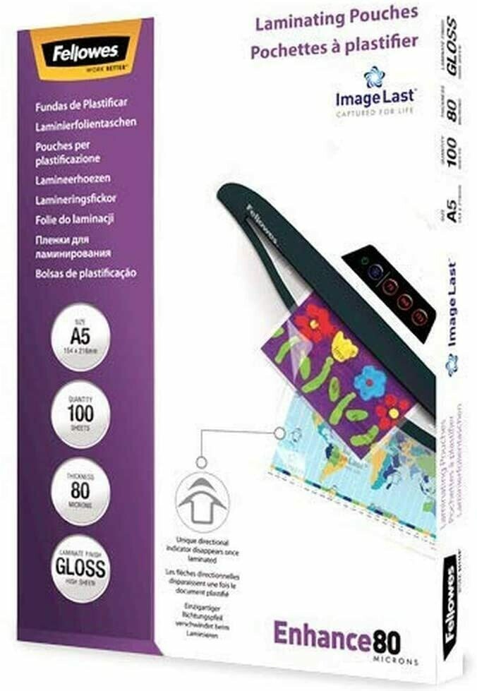Fellowes A5 Laminating Pouches 2 x 80 [160] Micron (100 Pack)