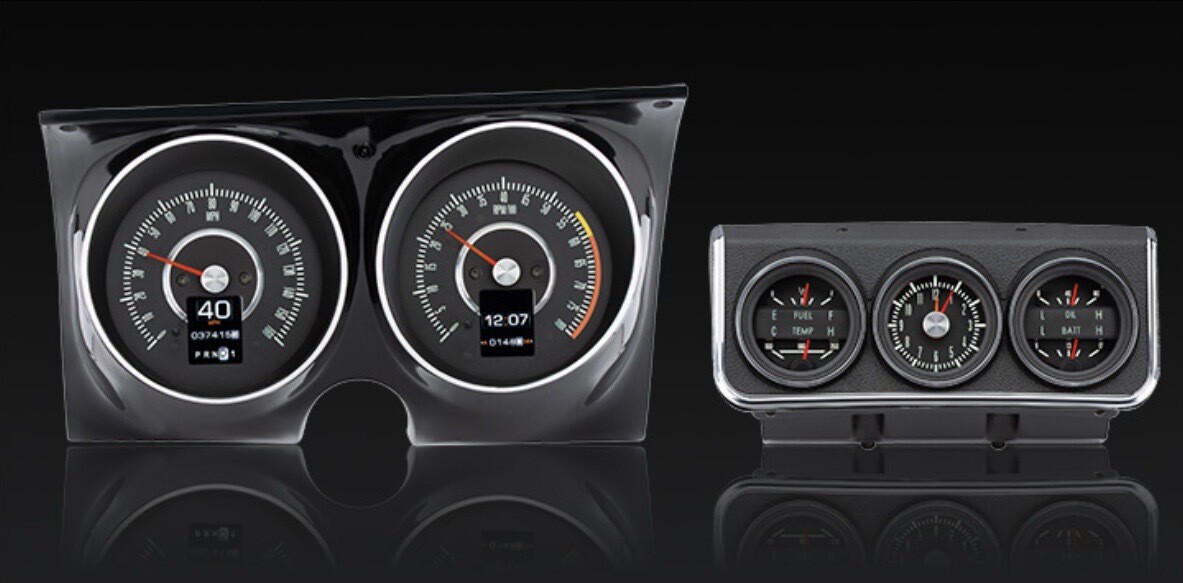 Dakota Digital Retrotech 67 Camaro Dash and Console RTX gauges (Drop