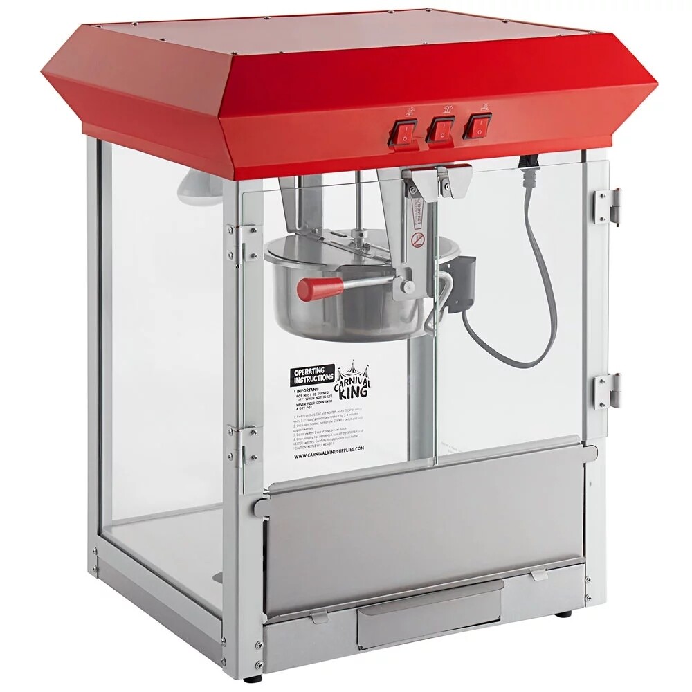 Popcorn machine with supplies