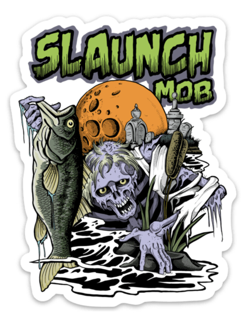 STICKER Zombie Bass Shop THE SLAUNCH MOB