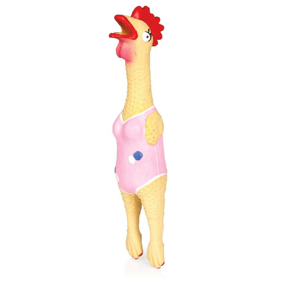 CHICKEN IN PINK SWIMSUIT, 30cm NON TOXIC