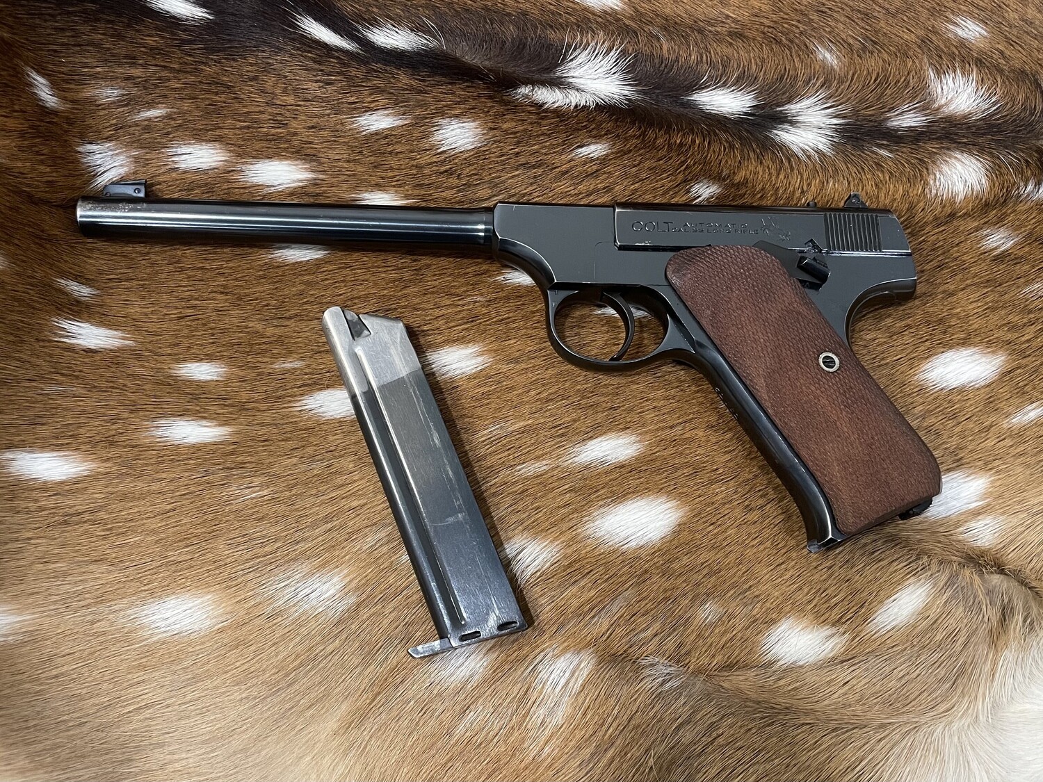 PreWar Colt 22 Automatic Target Pistol (PREWOODSMAN)