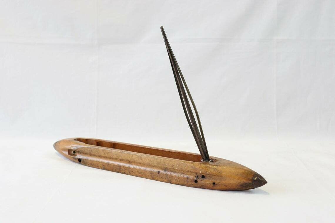 Extremely Rare Antique Weaving Shuttle, Antique Loom Shuttle, Boat