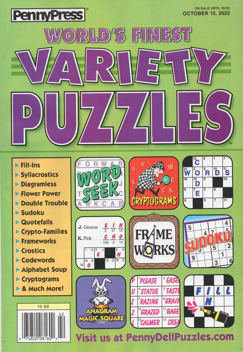 Inmate Puzzles Variety Puzzles and Games Oct 2022