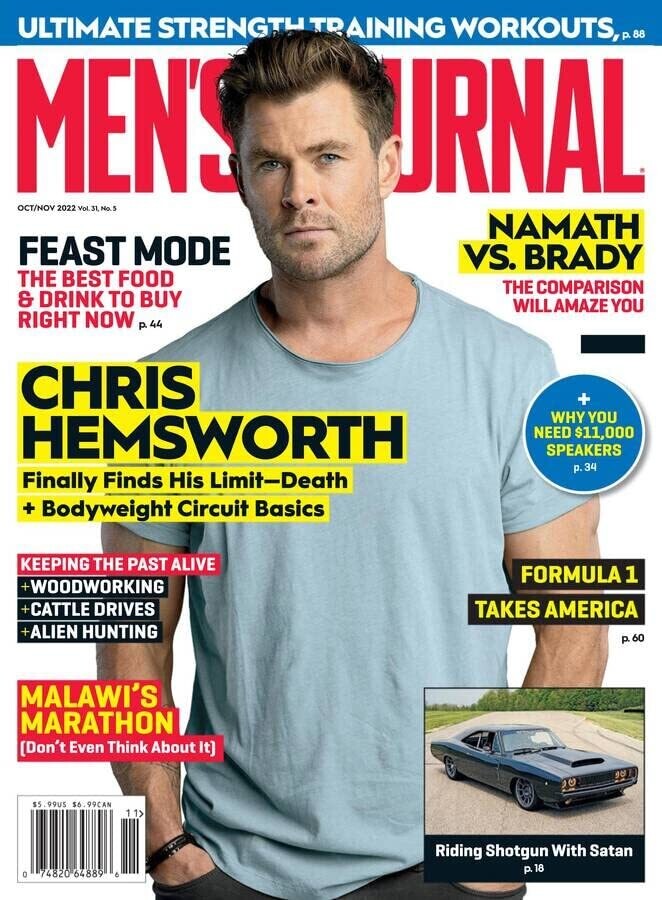 Men's Journal Magazine 11 2022 Chris Hemsworth