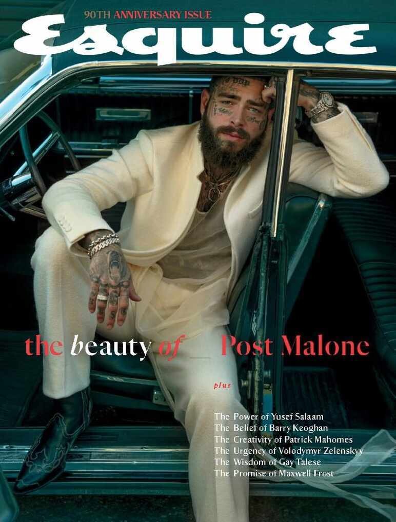 Inmate Magazines Post Malone Esquire Magazine 2023 Vol. 180