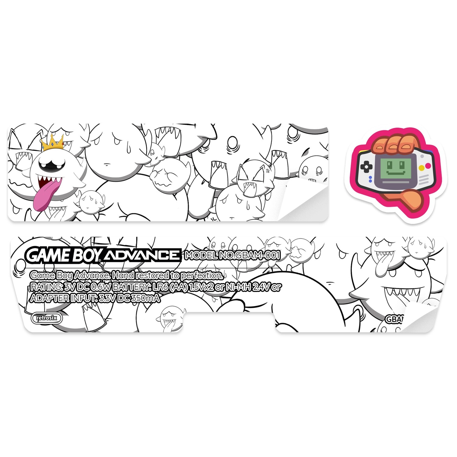 Game Boy Advance Sticker Boo 