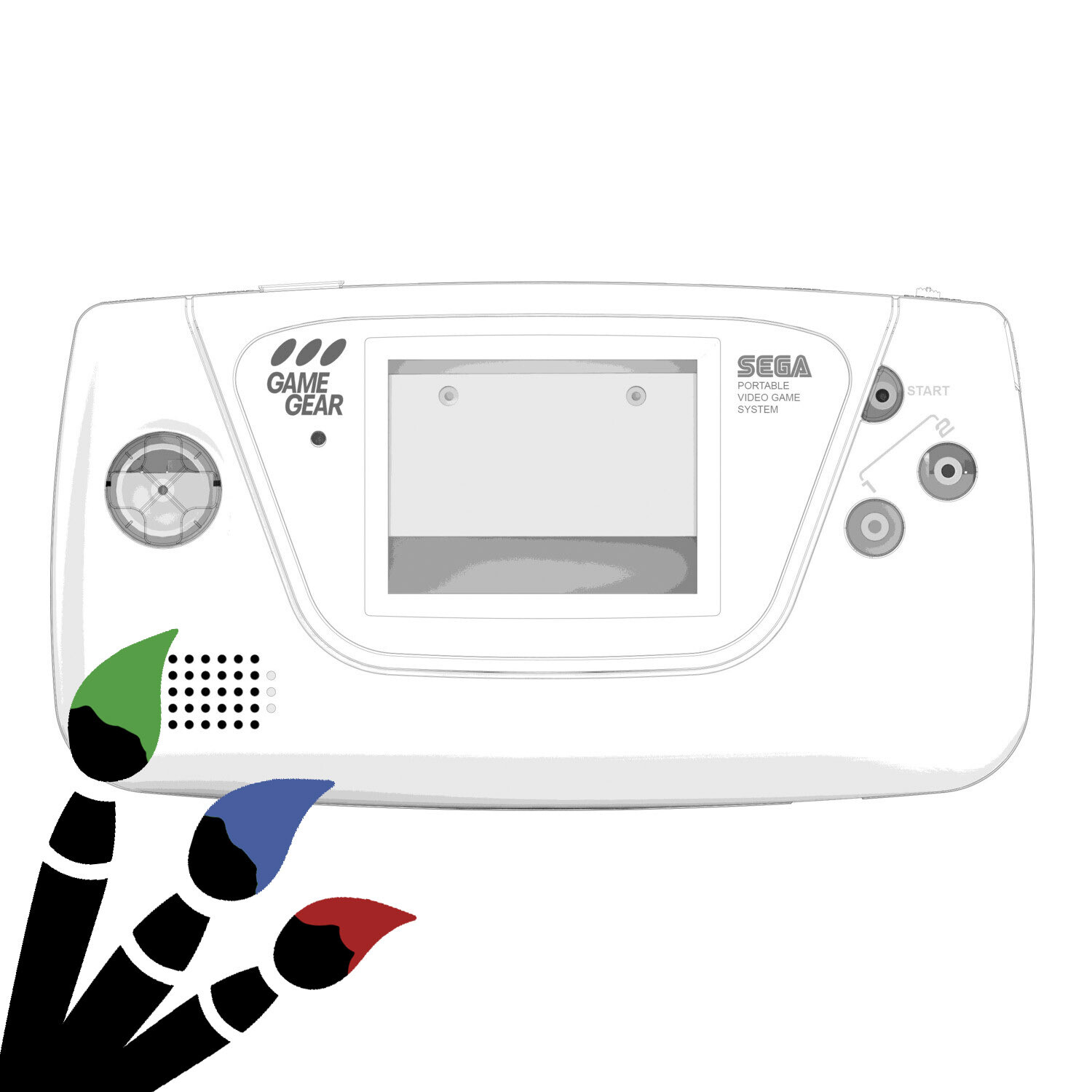 Game Gear Printed Shell (Design Your Own)