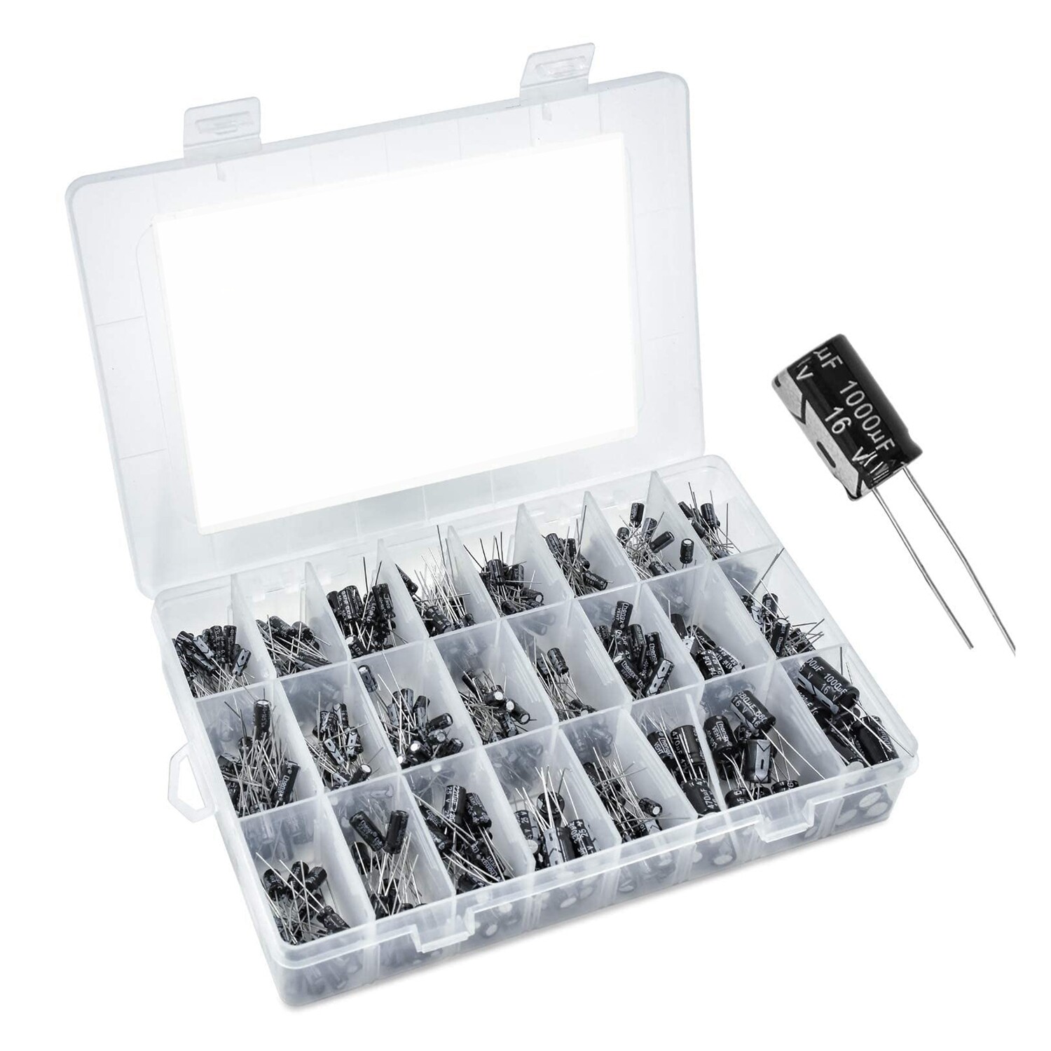 Aluminium Capacitor Kit (630pcs)