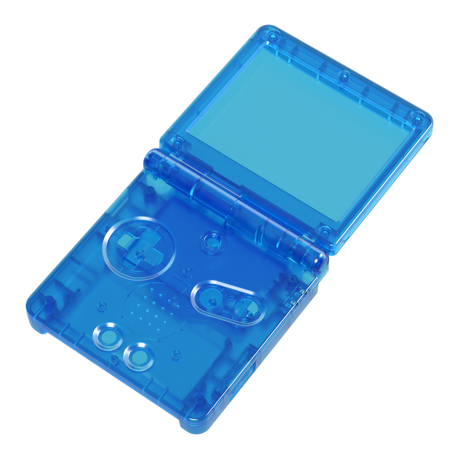 Game Boy Advance SP Shell (Clear Blue)